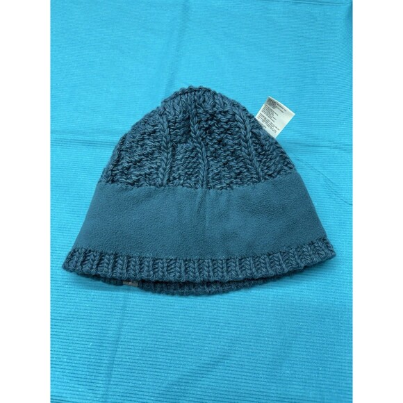 The North Face Cable Knit Beanie & Scarf Set Teal / Slate Blue Alpaca Wool